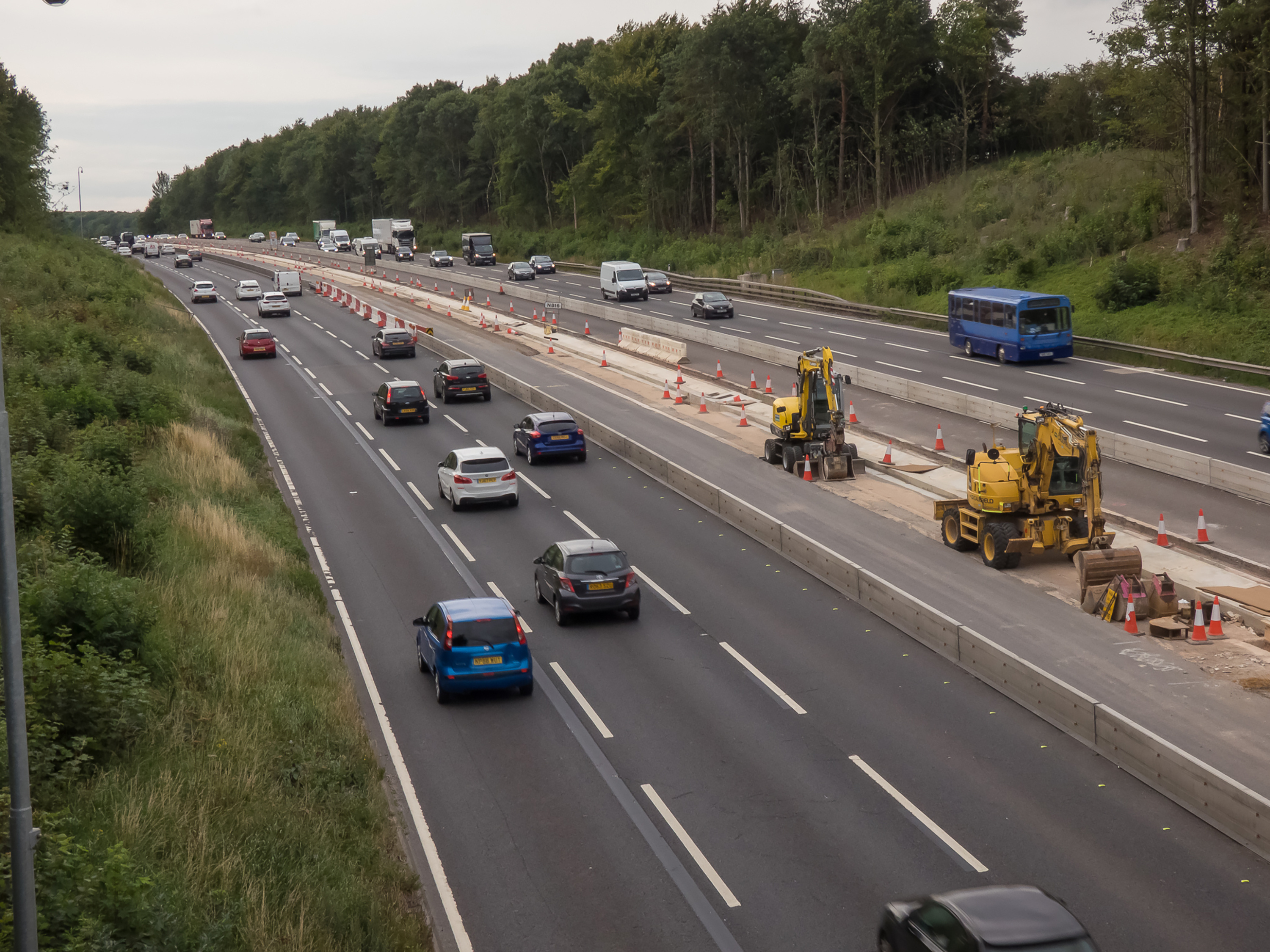 PTS working on a motorway