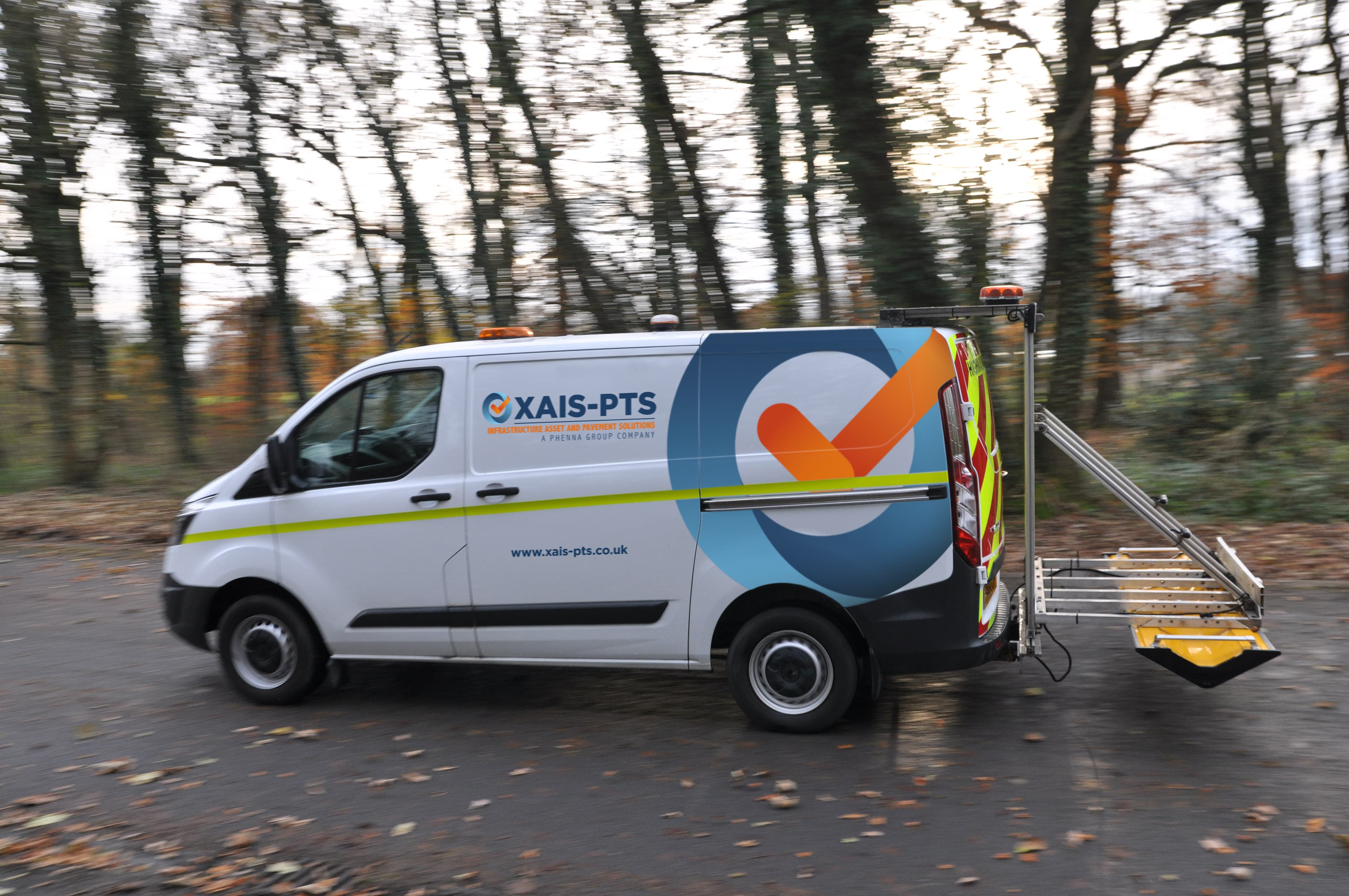Ground Penetrating Radar Vehicle, on the move