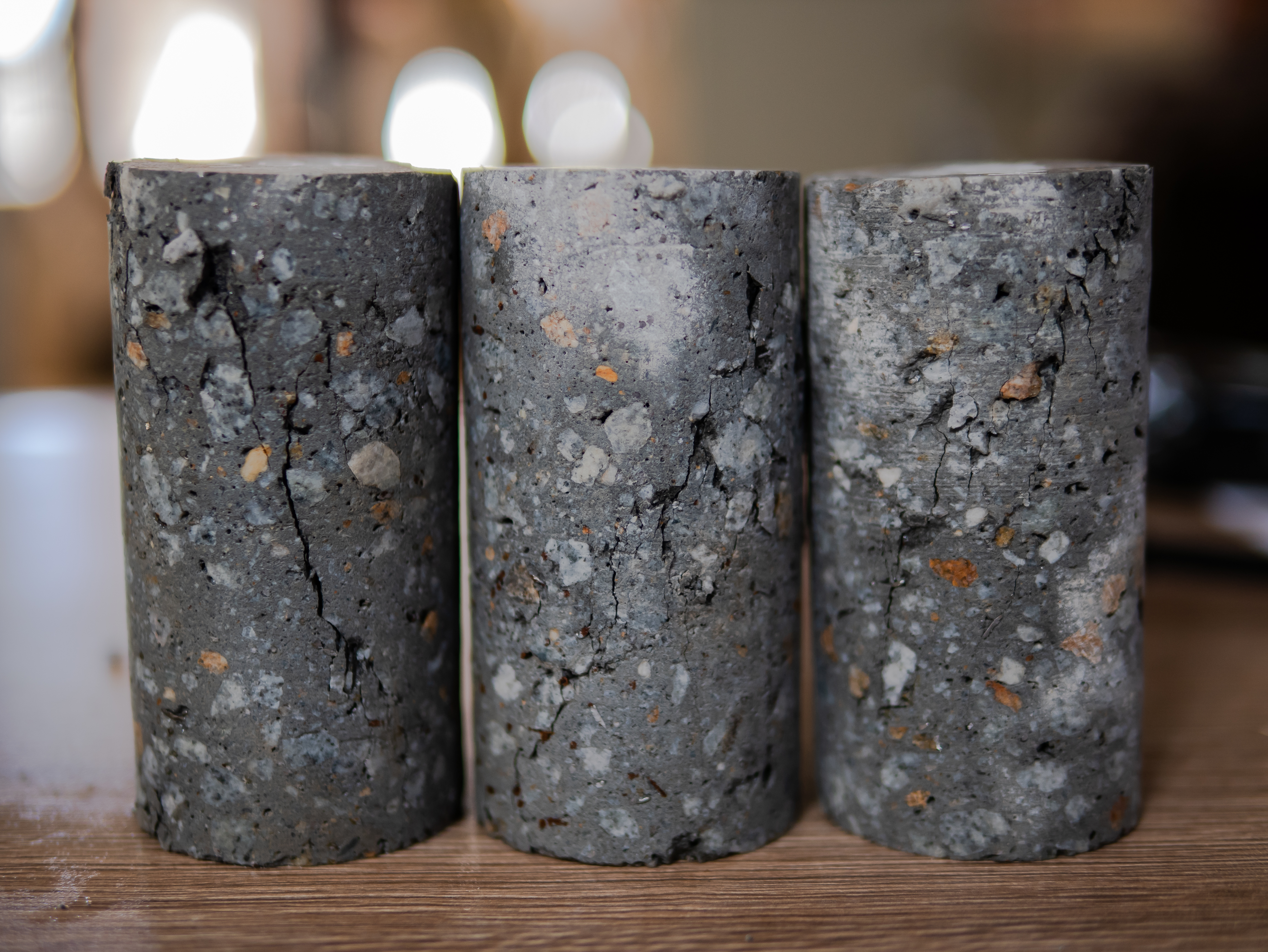 Testing concrete samples