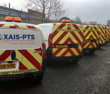 PTS van parked